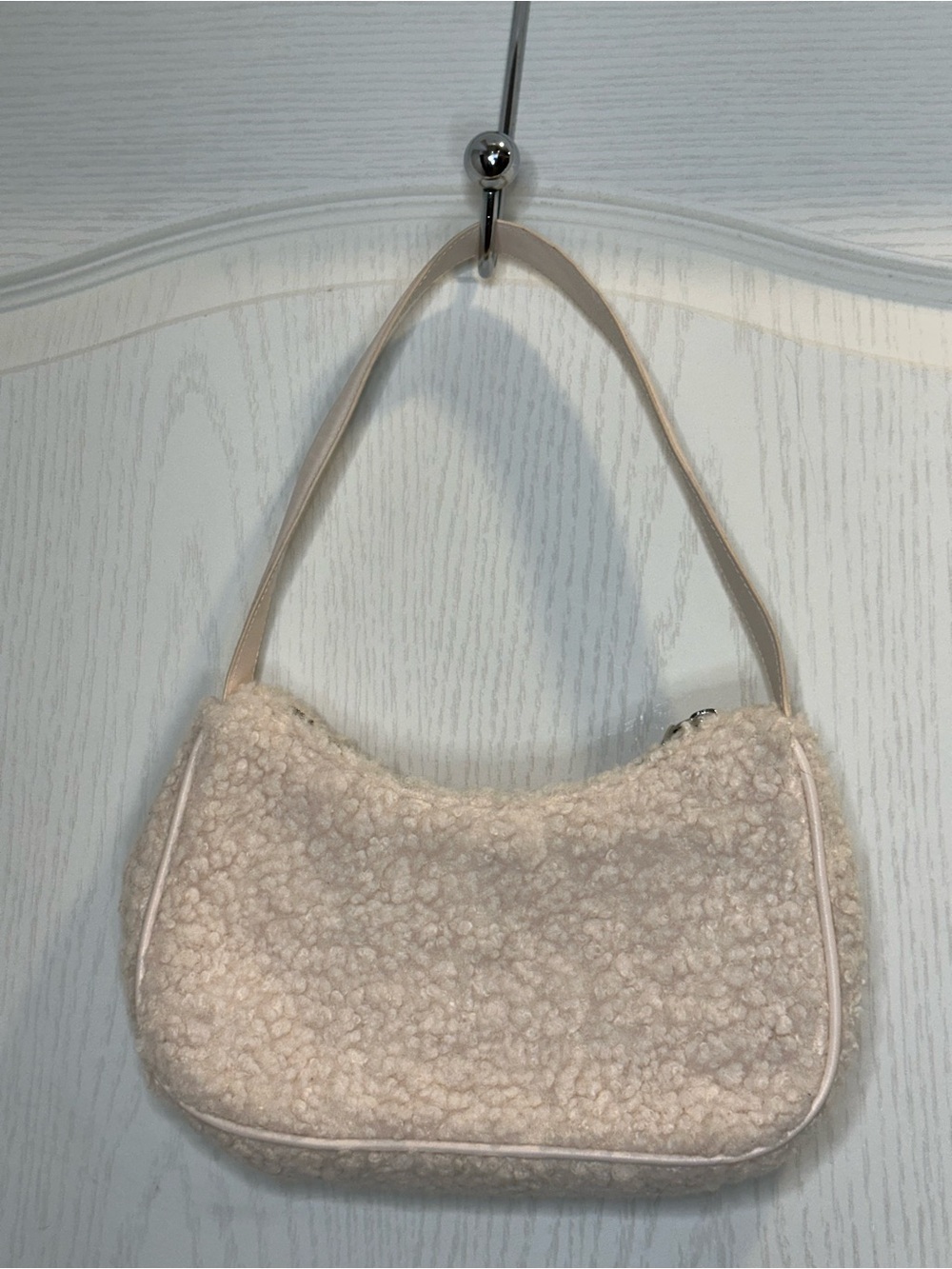 H&M Cream Sherpa Shoulder Bag